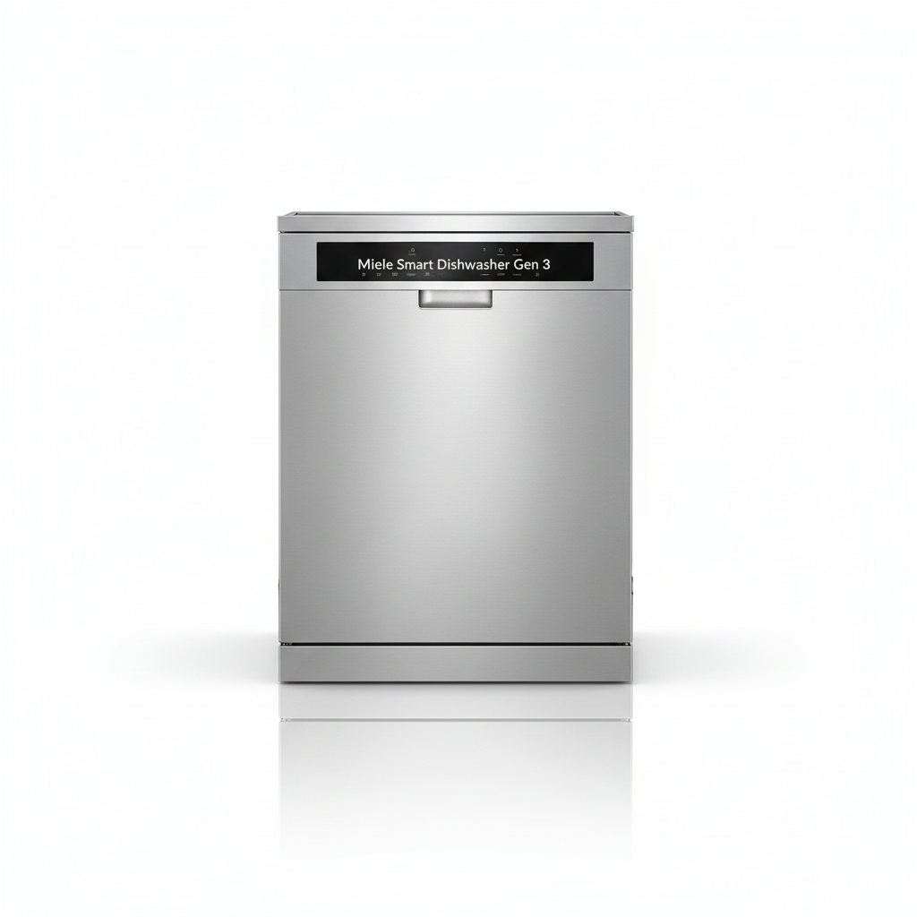 Miele Smart Dishwasher Gen 3 in Silver and Matte Black with smart home integration features