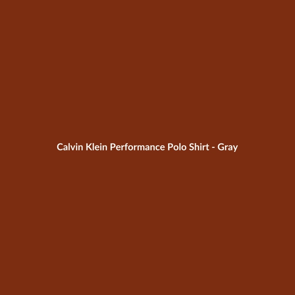 Calvin Klein Performance Polo Shirt - Gray - 3