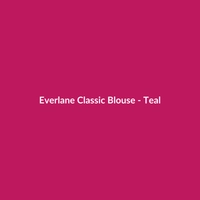 Everlane Classic Blouse - Teal - 2