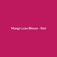 Mango Luxe Blouse - Red - 2