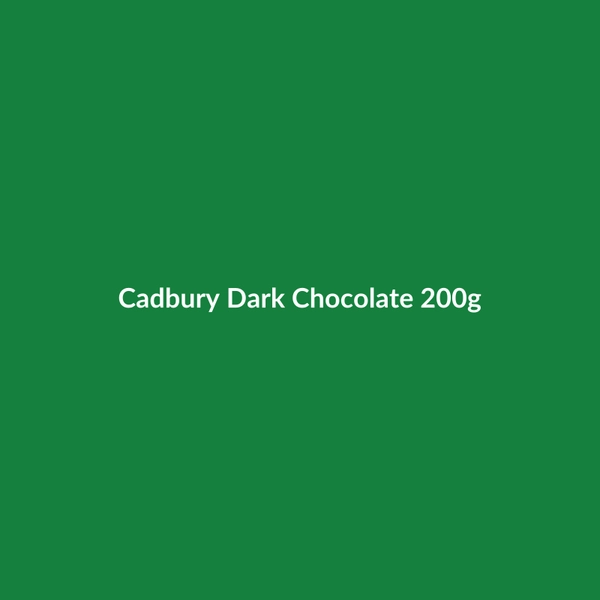 Cadbury Dark Chocolate 200g - 3