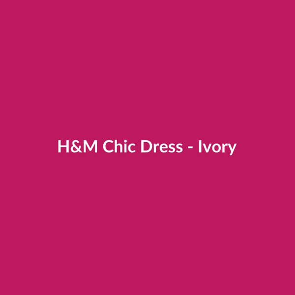 H&M Chic Dress - Ivory - 3