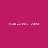 Mango Luxe Blouse - Emerald - 2