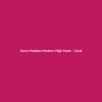 Steve Madden Modern High Heels - Coral - 2