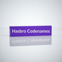 Hasbro Codenames board game with word cards and spymaster key card