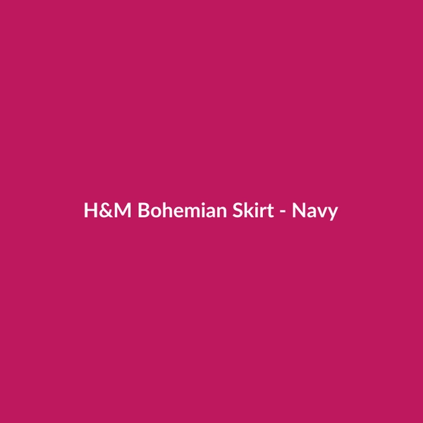 H&M Bohemian Skirt - Navy - 3