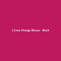 J.Crew Vintage Blouse - Black - 2
