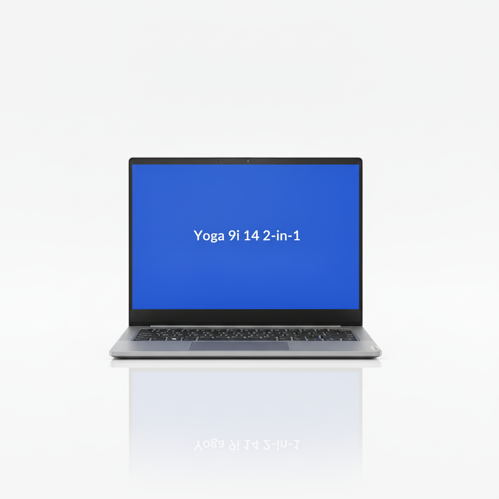 Lenovo Yoga 9i 14" 2-in-1 laptop in White, Black, or Space Gray with powerful specs.