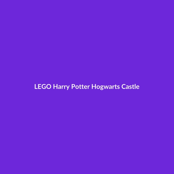 LEGO Harry Potter Hogwarts Castle - 3