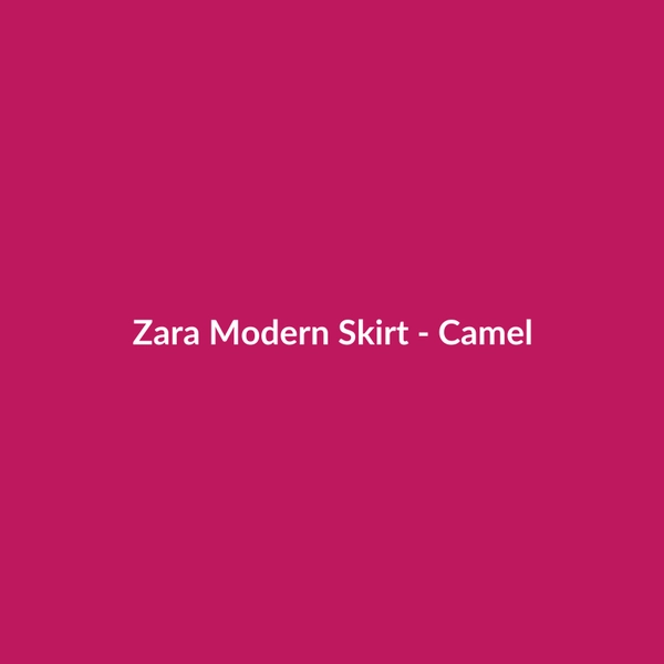Zara Modern Skirt - Camel - 3