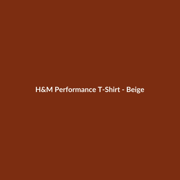 H&M Performance T-Shirt - Beige - 3