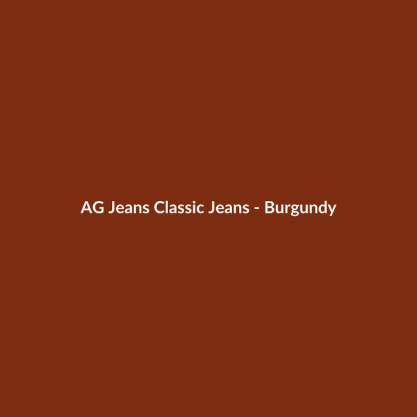 AG Jeans Classic Jeans - Burgundy - 3
