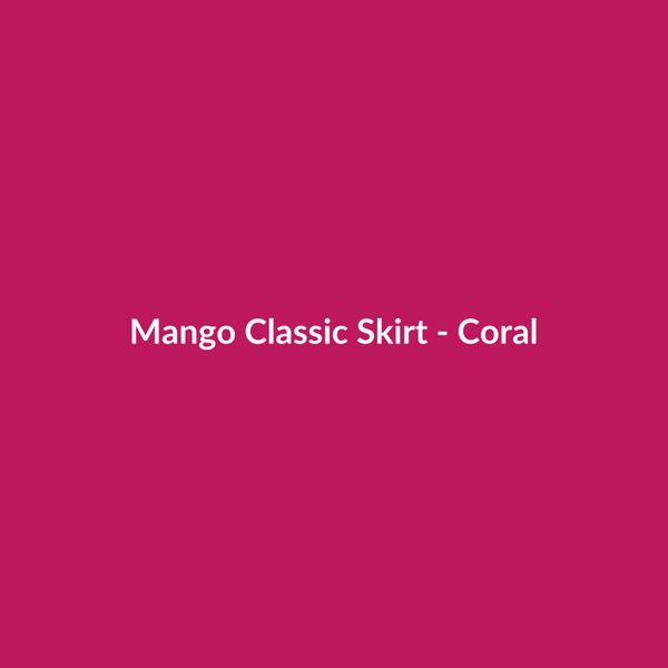 Mango Classic Skirt - Coral - 3