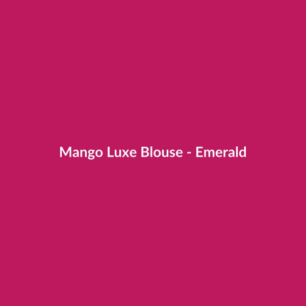 Mango Luxe Blouse - Emerald - 3