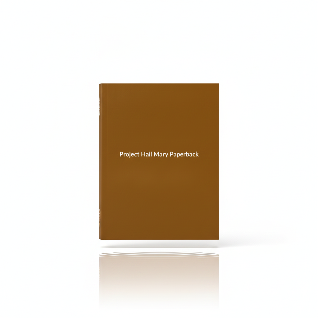 Project Hail Mary Paperback by Andy Weir - Cover featuring space and a lone astronaut